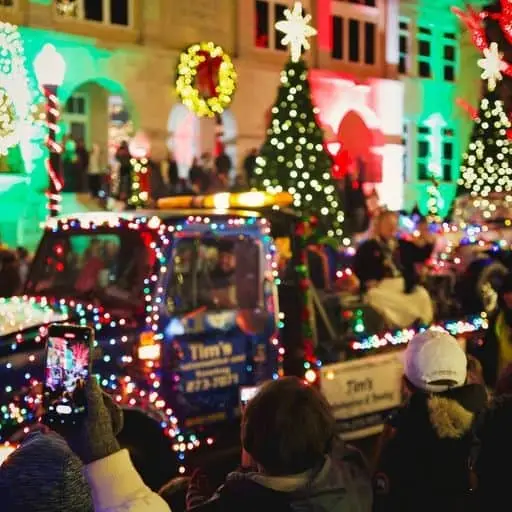 Christmas parade and holiday events in Bentonville Arkansas