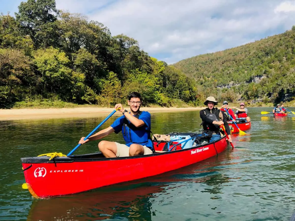 Buffalo River canoeing in the Arkansas Ozarks