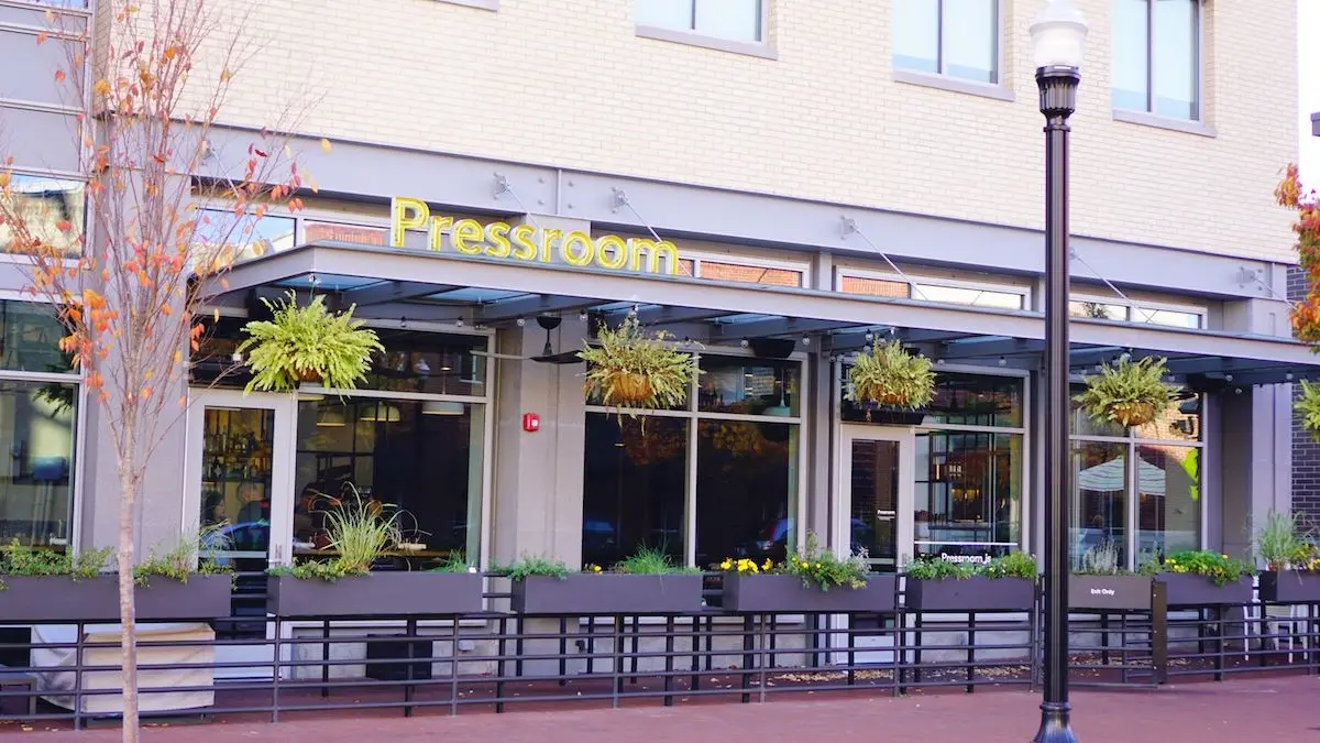 Pressroom restaurant upscale dining in Bentonville Arkansas