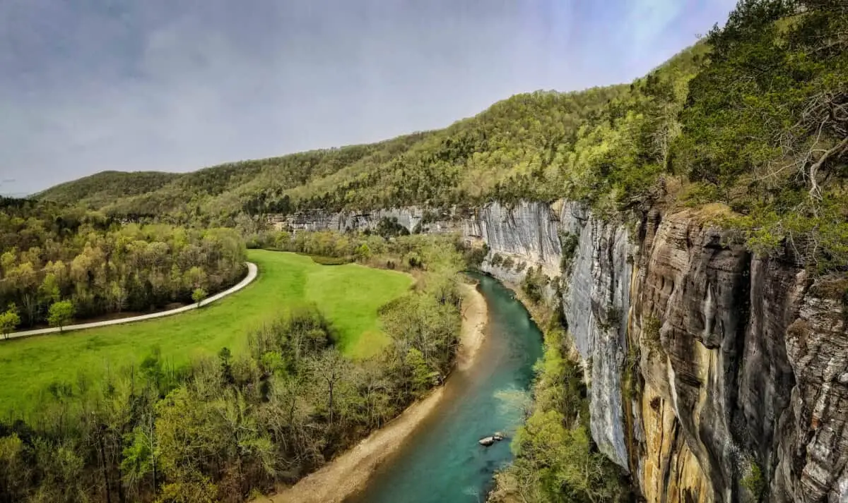 Roark Bluff along the Buffalo National River in Arkansas