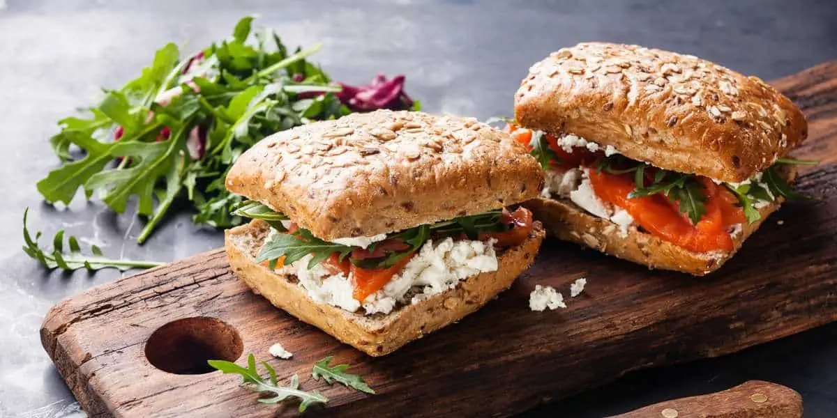 Salmon sandwich from new restaurant in Northwest Arkansas