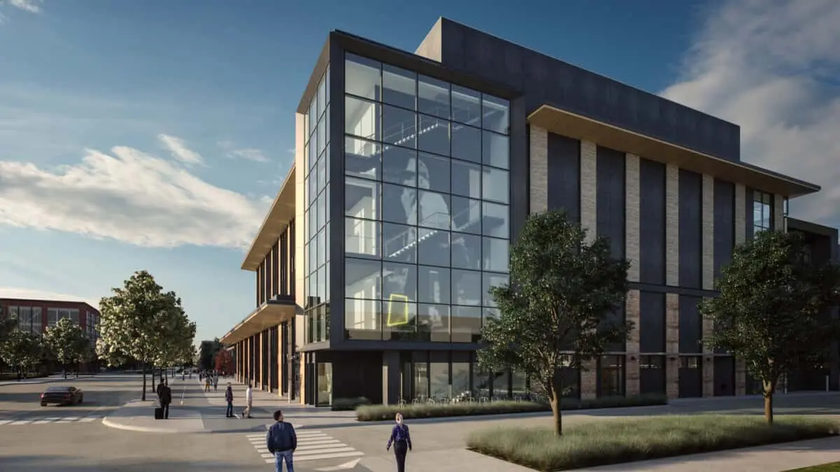 Sam Walton Hall at new STEM college in Bentonville Arkansas