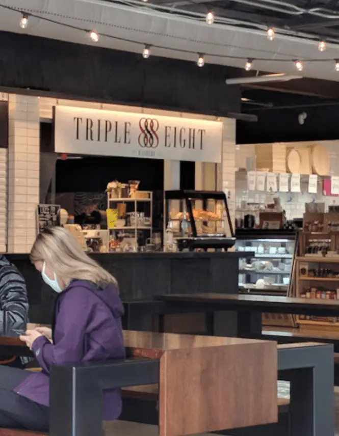 8th Street Market food hall interior in Bentonville Arkansas