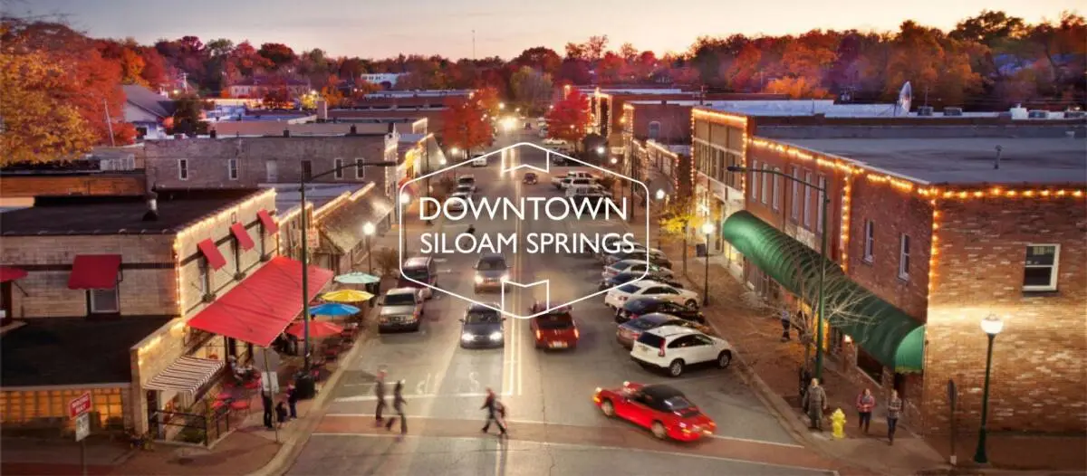 Siloam Springs Arkansas downtown and community scene