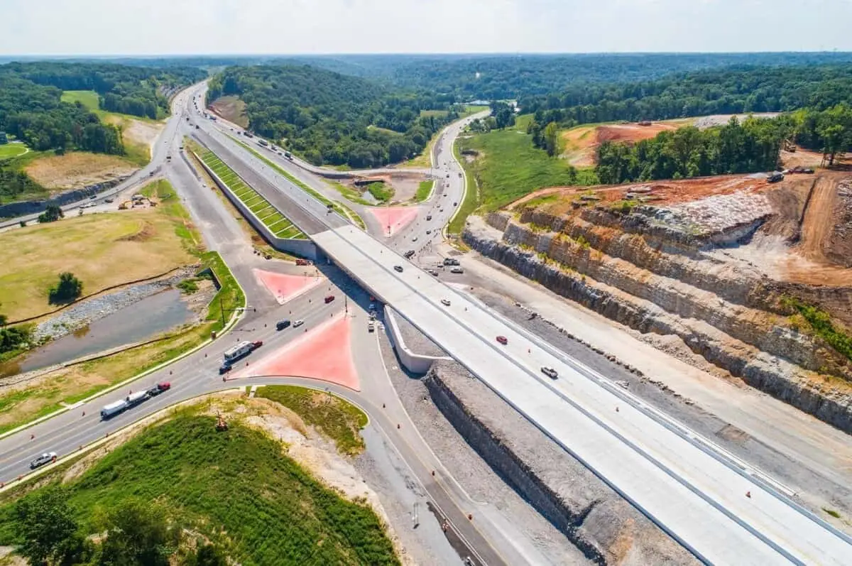 Bella Vista bypass highway construction in Northwest Arkansas