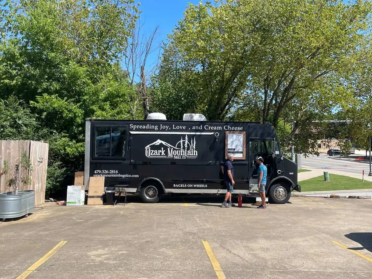 Ozark Mountain Bagel food truck in Fayetteville Arkansas