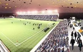New soccer stadium rendering for Northwest Arkansas team