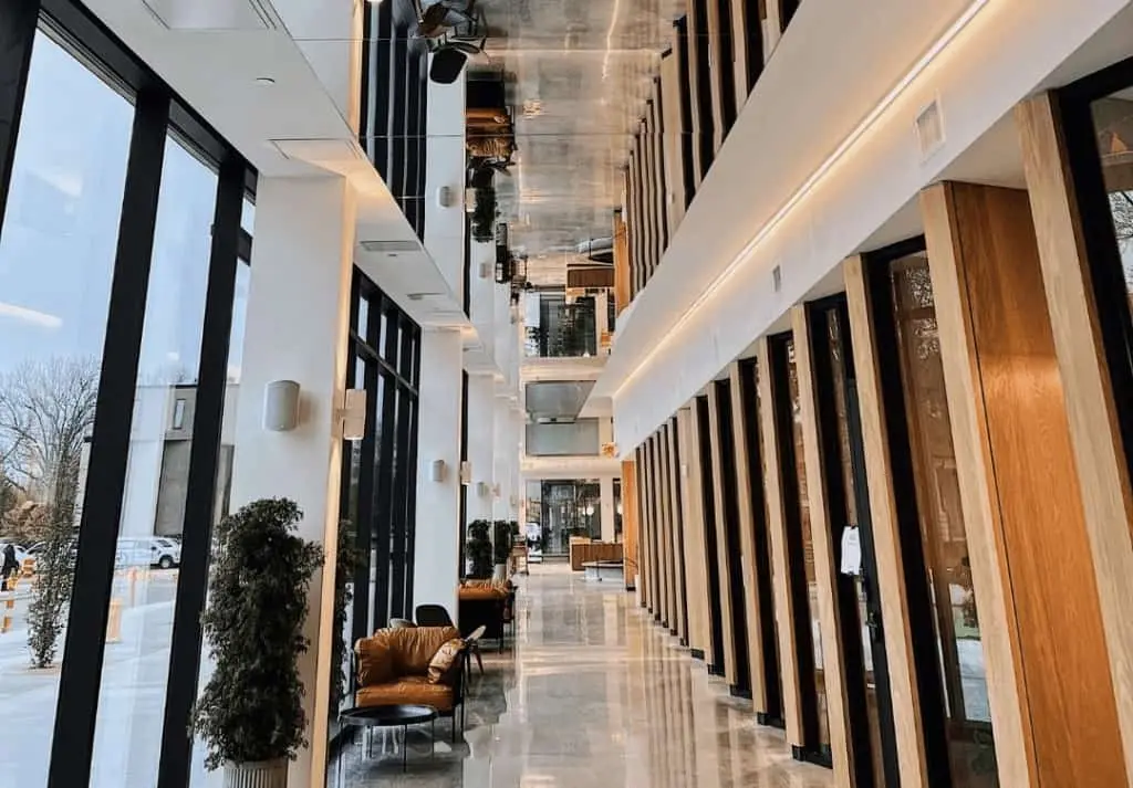 The Ledger bikeable building interior in Bentonville part three