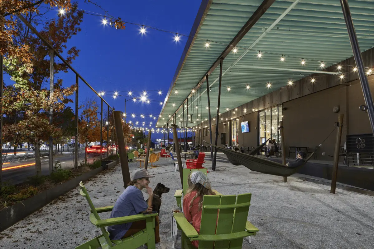 Ozark Natural Foods Co-Op storefront in Fayetteville Arkansas