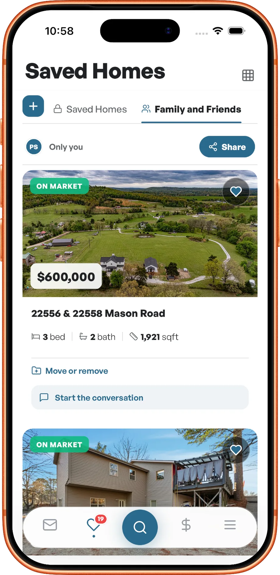 NWA Real Estate app — House-hunt as a household.